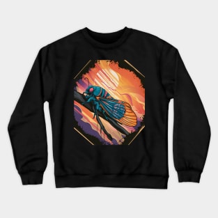 Multicolor cicada Crewneck Sweatshirt